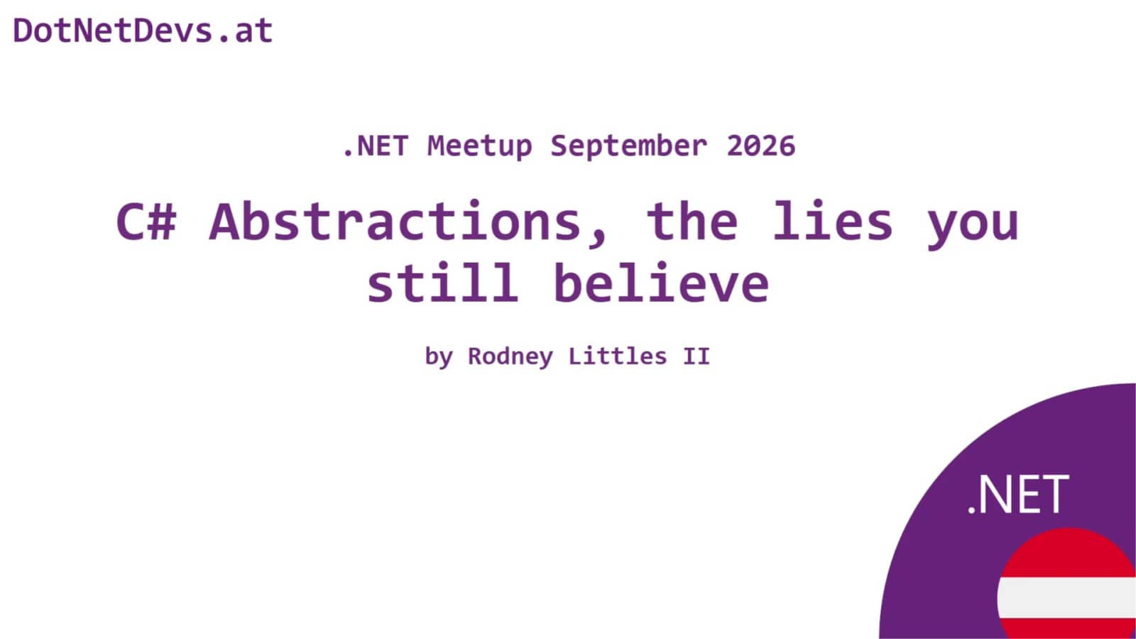 [ONSITE] C# Abstractions, the lies you still believe