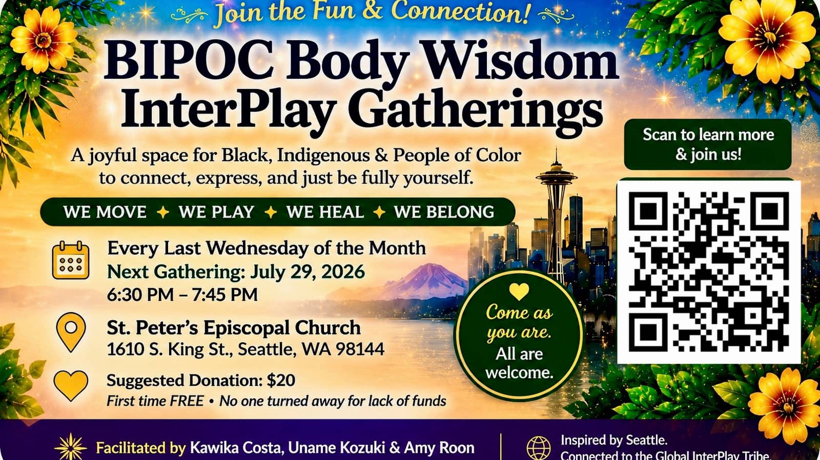 BIPOC Body Wisdom InterPlay Gatherings