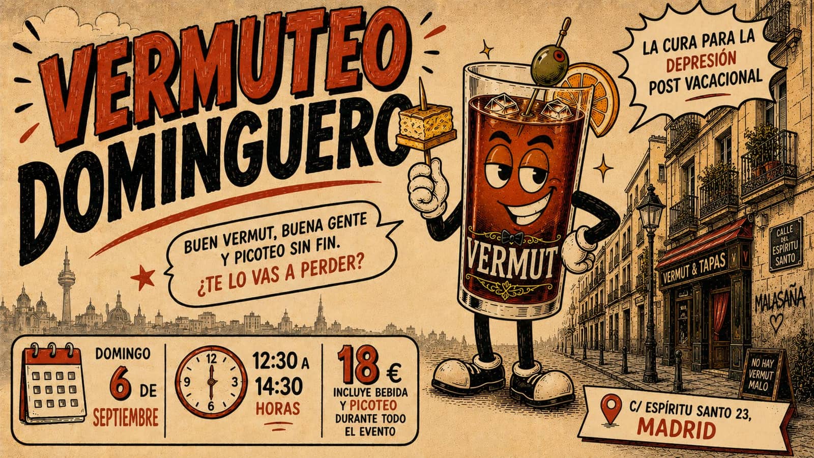 Vermuteo Dominguero | Conoce Gente en Madrid II