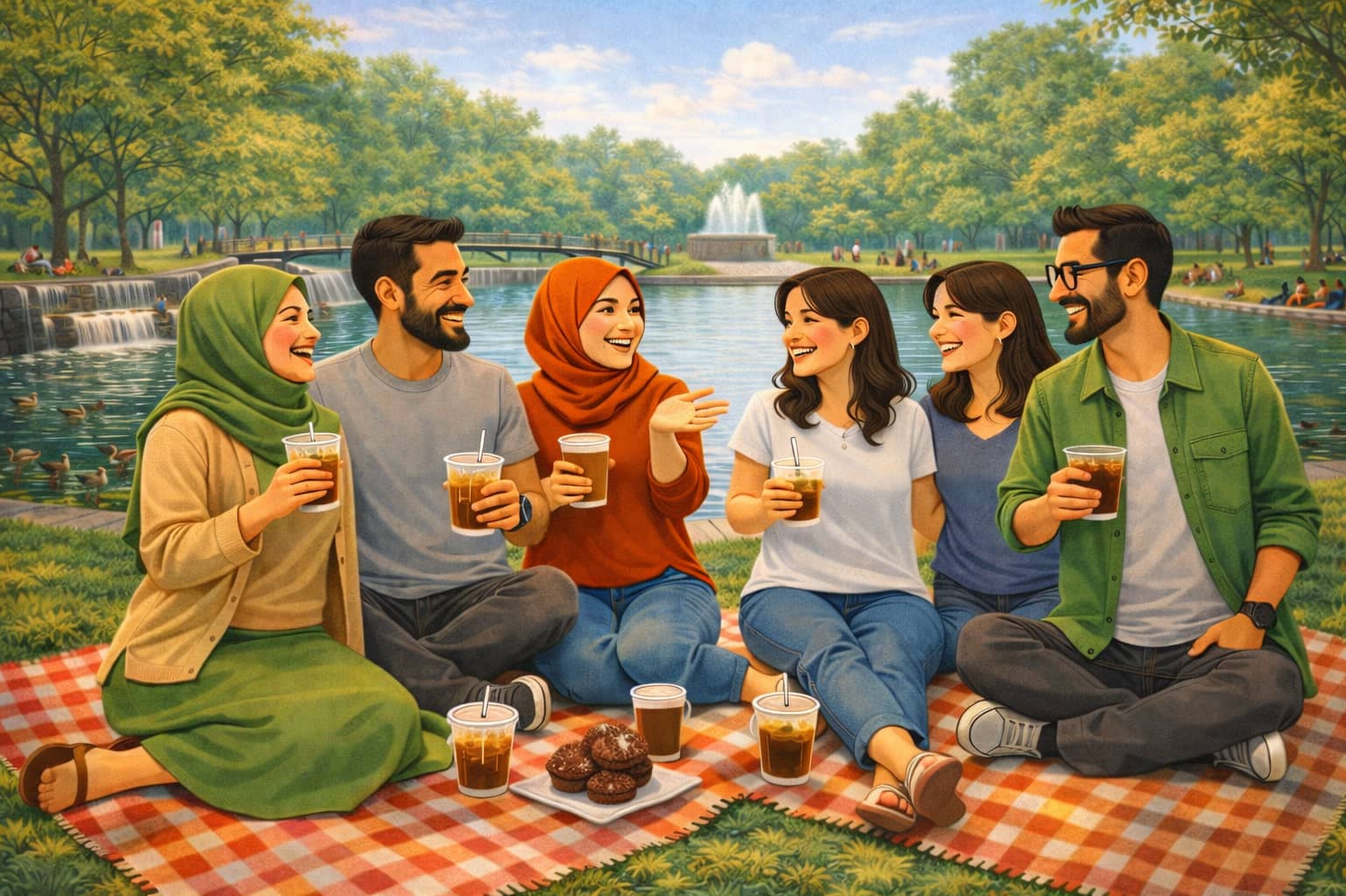 Meet Arabs in Montreal! Coffee & Walk at Parc Maisonneuve ☕️🌳
