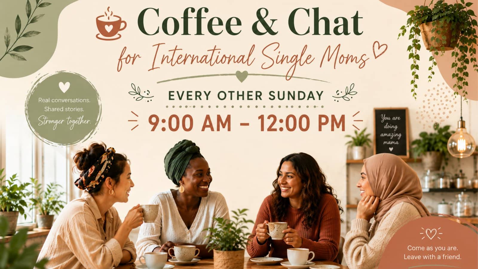 ☕ Coffee & Chat for International Single Moms