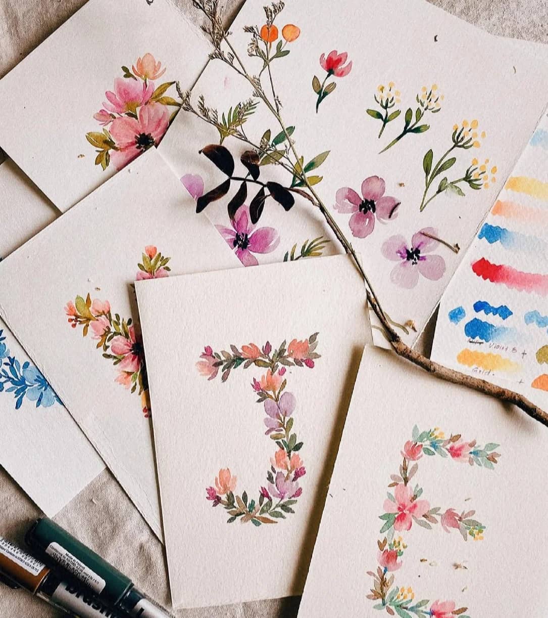 🎨 Guided Watercolor Sessions