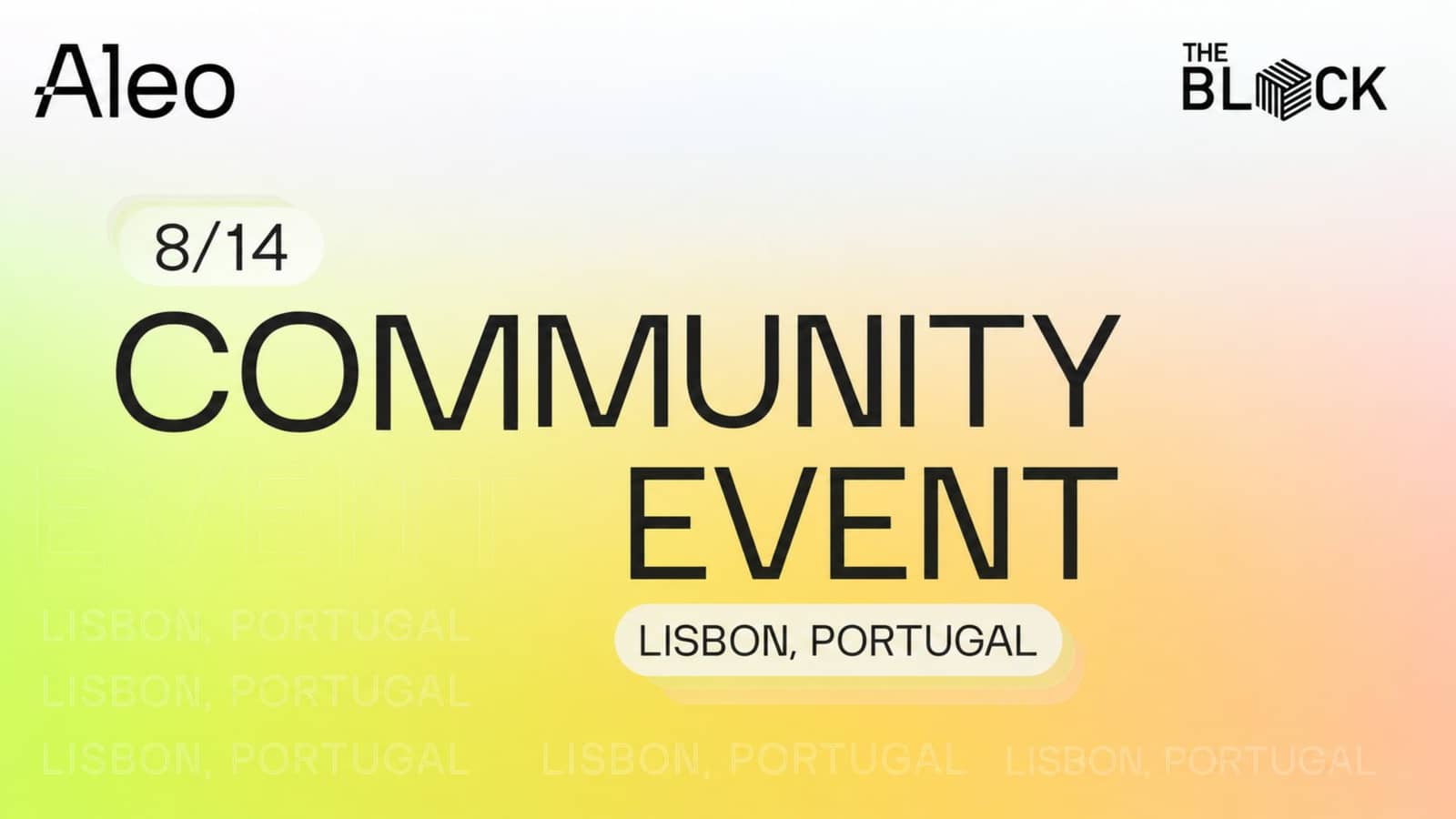 CryptoFriday x Aleo — Lisbon Community Event
