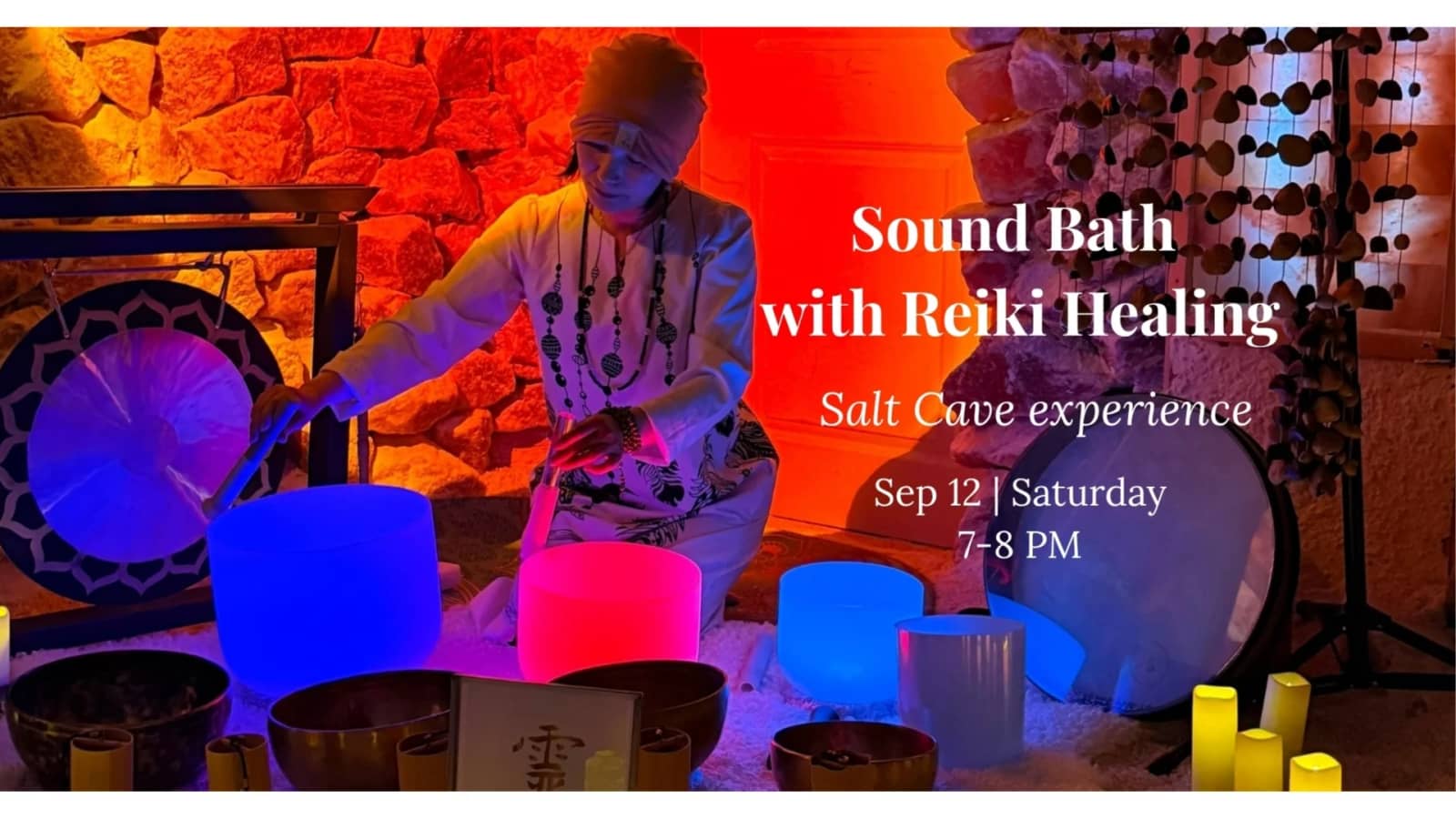 Sound Bath with Reiki Healing experience at Salt Cave