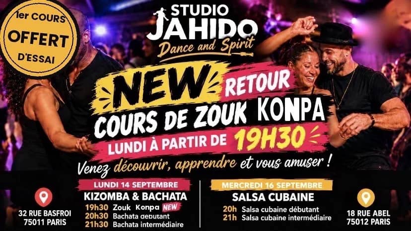 🎉 Salsa Cubaine Paris, 1er cours d’essai offert🎁 !