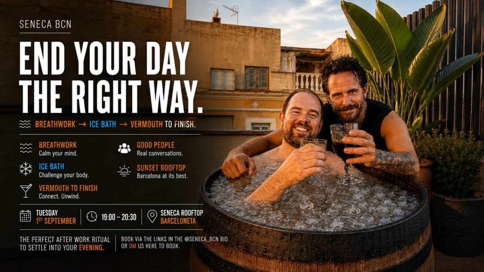 END YOUR DAY RIGHT — Breathwork, Ice Bath & Vermouth 🍸🧊