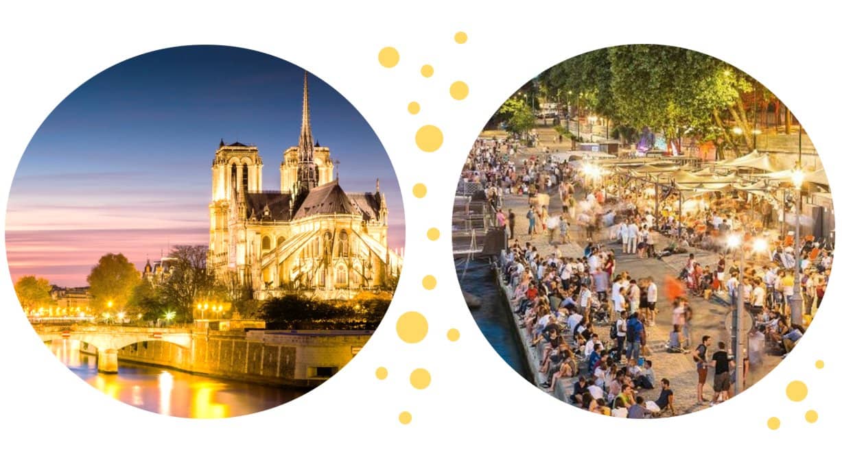 PARiS BY NiGHT ✨ circuit QUAIS & MARAIS 😍 ICONiC PARiS PHOTOWALK + DRiNK🍻