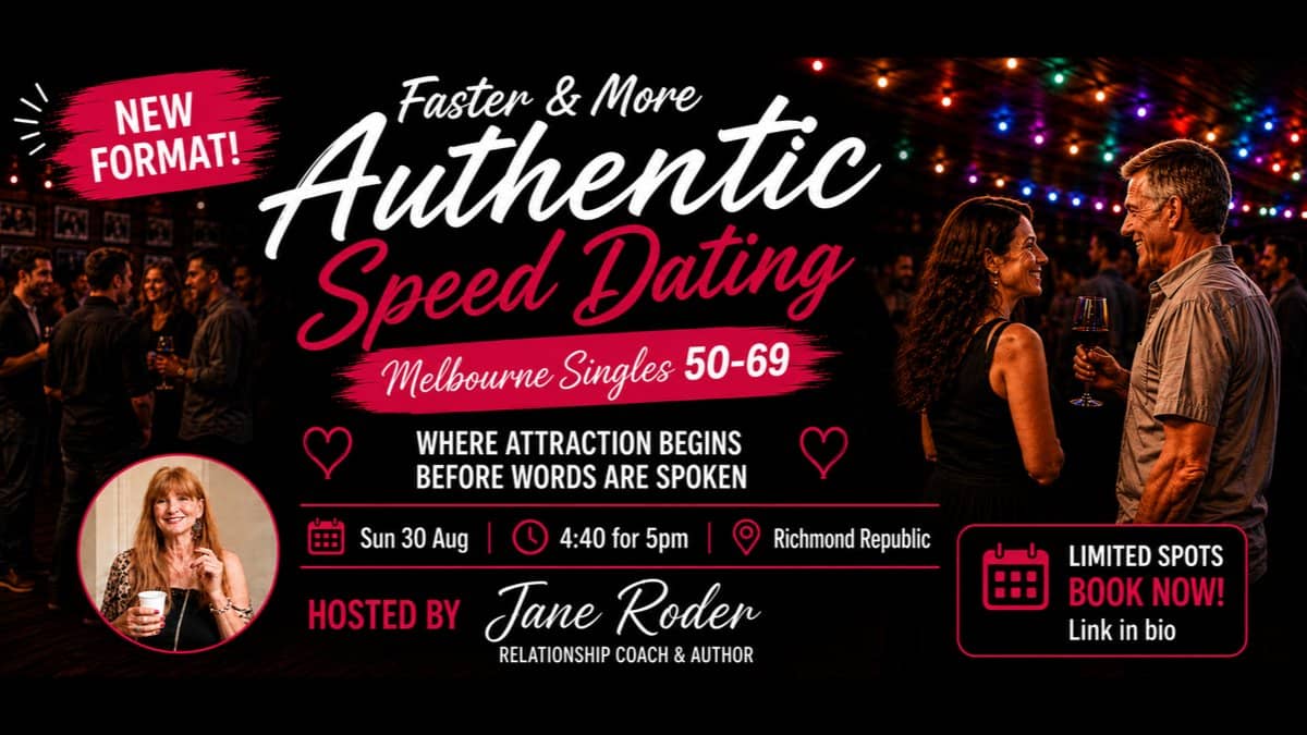 NEW! Faster & More Authentic Speed Dating | Singles 50–69 | Melbourne