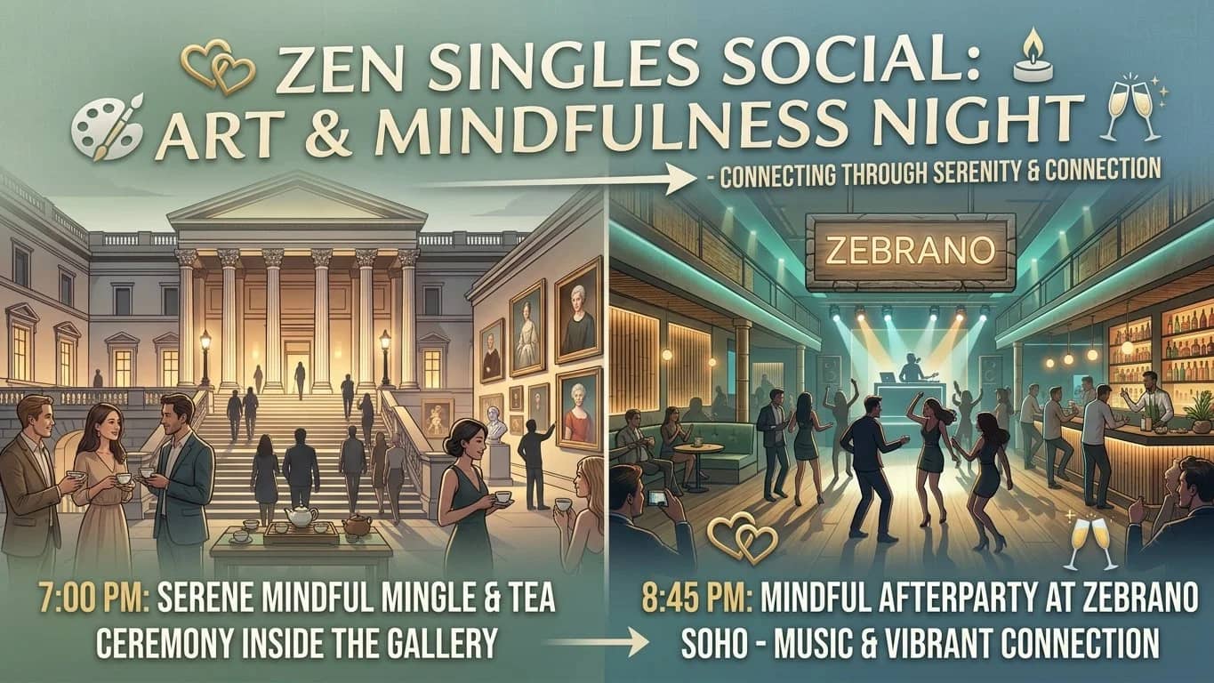 Zen Singles Social @ 🎨 National Portrait Gallery Late: Art & Afterparty! 🥂✨