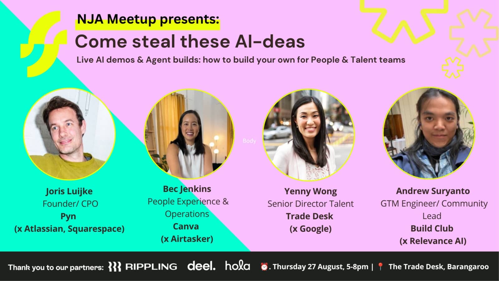 Come steal these AI-ideas: live AI demos & Agents for People & Talent teams