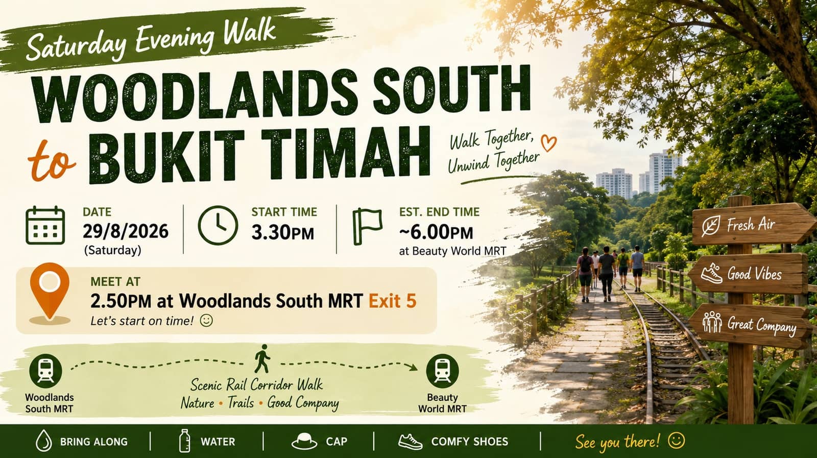 Woodlands South → Bukit Timah