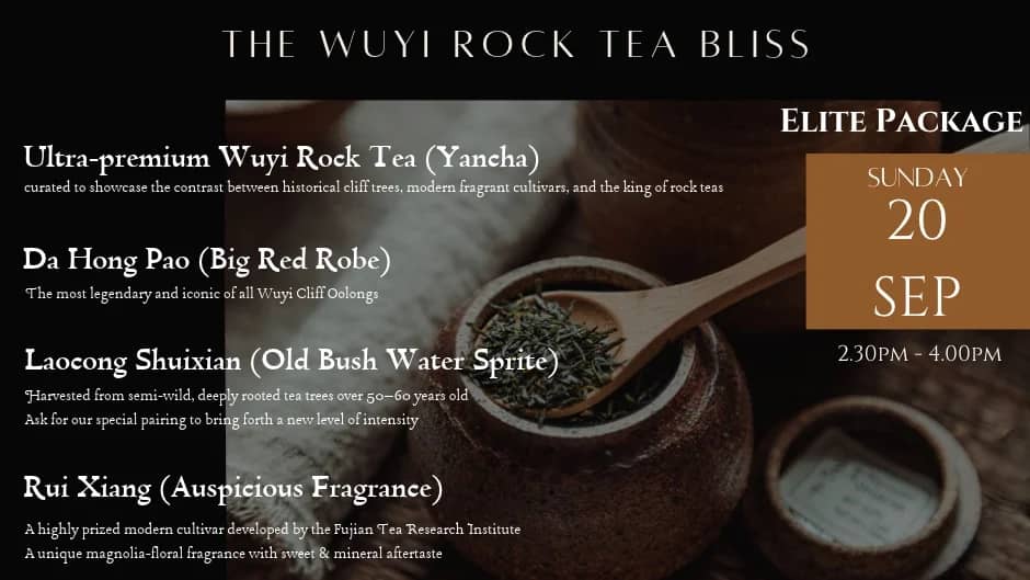 The Wuyi Rock Tea Bliss 20 Sep 2026