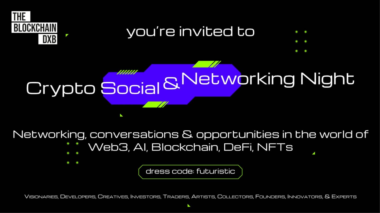 Crypto Social & Networking Night: Web3, AI, Blockchain, DeFi, NFTs