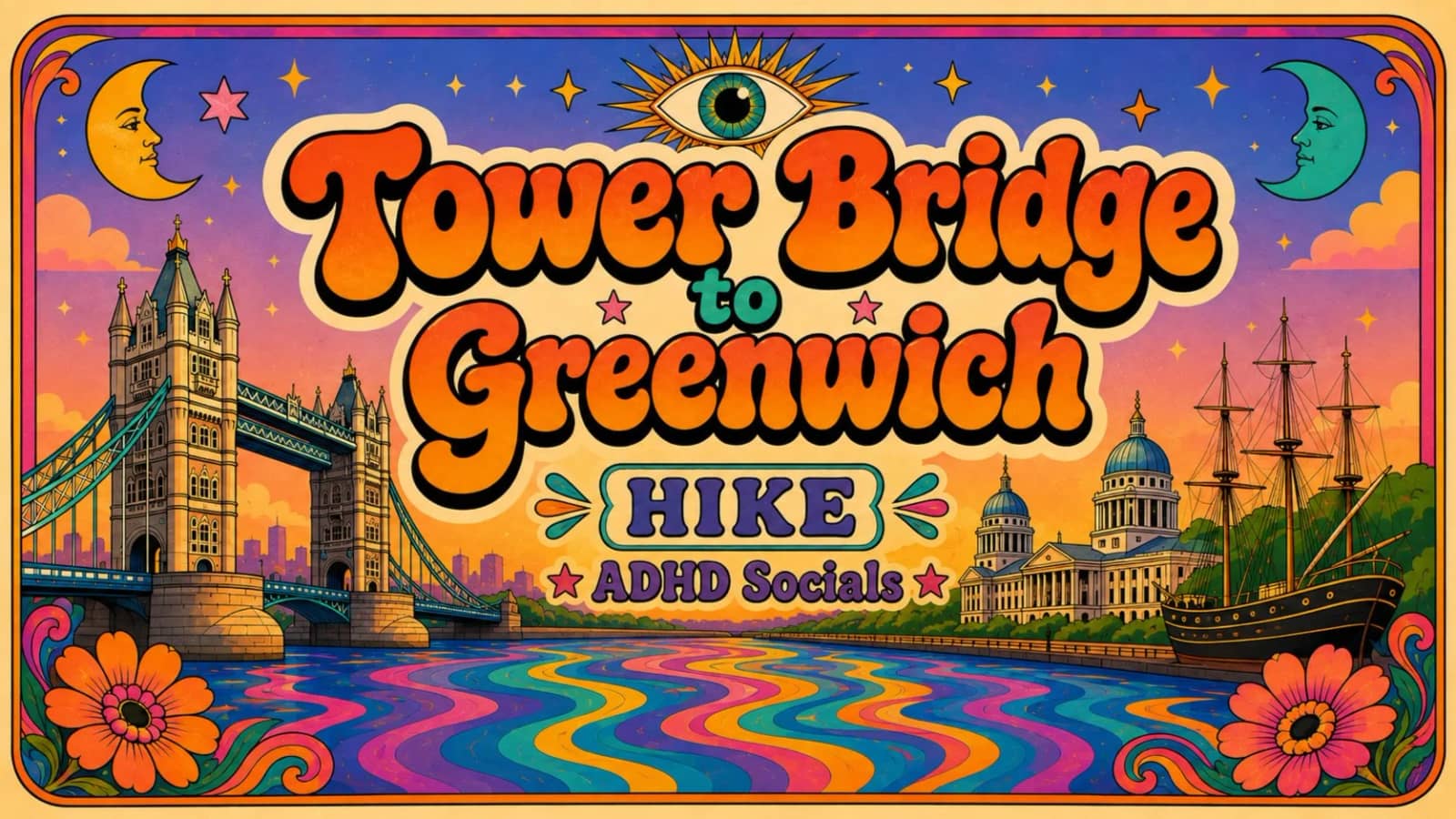 Tower Bridge to Greenwich Hike | ADHD Social | Everyone Welcome