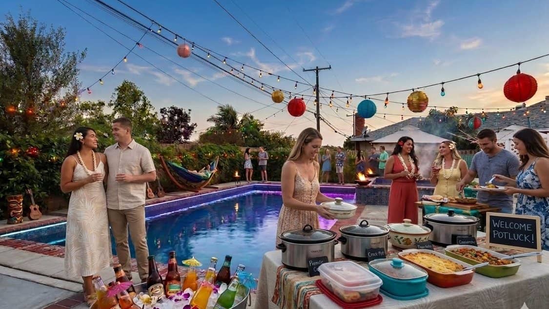 ☀️ Private Pool Potluck Party & Splash! 🏊‍♂️ (South Bay LA)