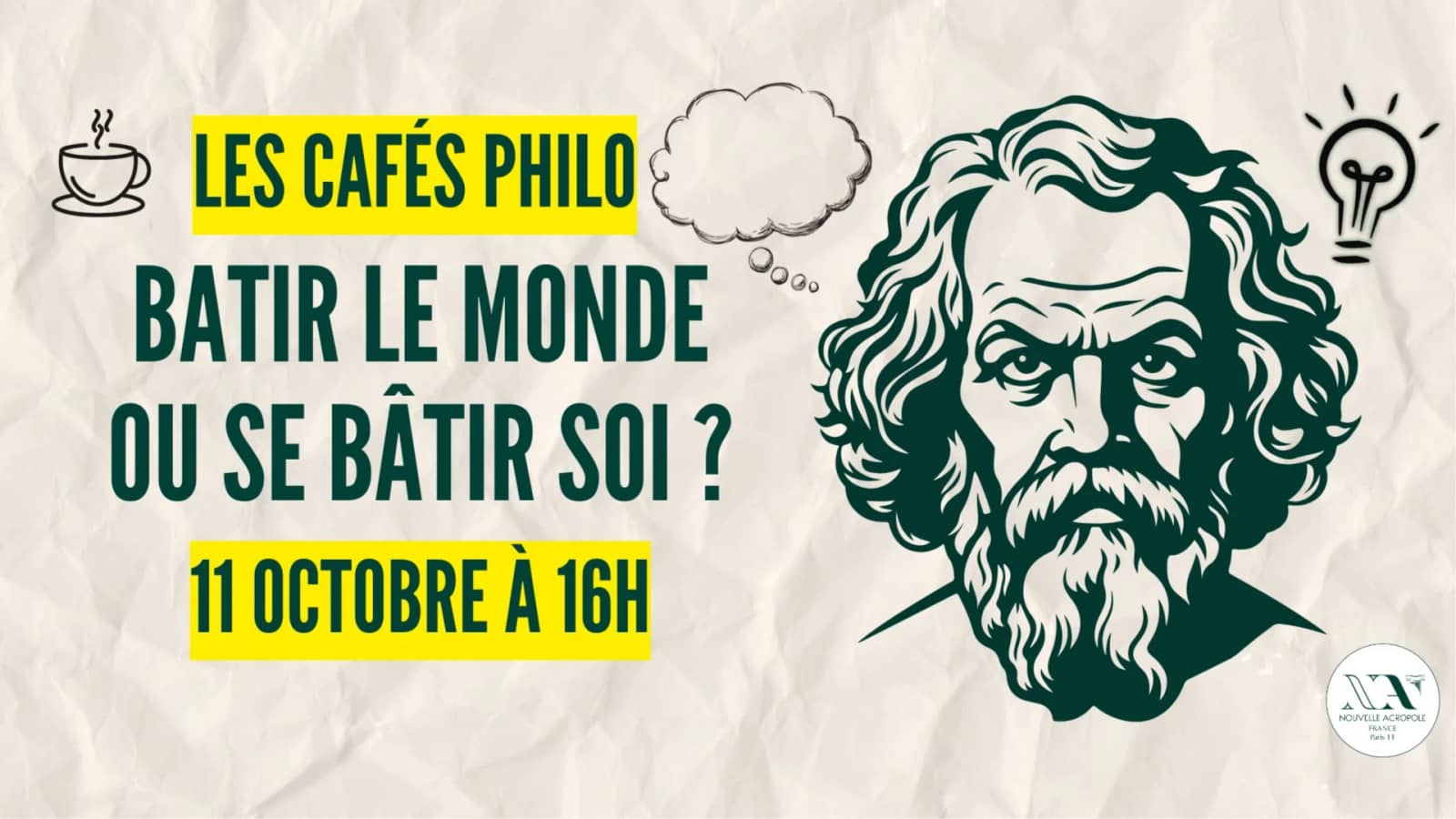 Café Philo : Bâtir le monde ou se bâtir ?