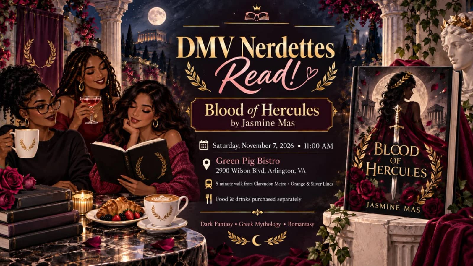 DMV Nerdettes Read! 📚⚔️ | Blood of Hercules by Jasmine Mas
