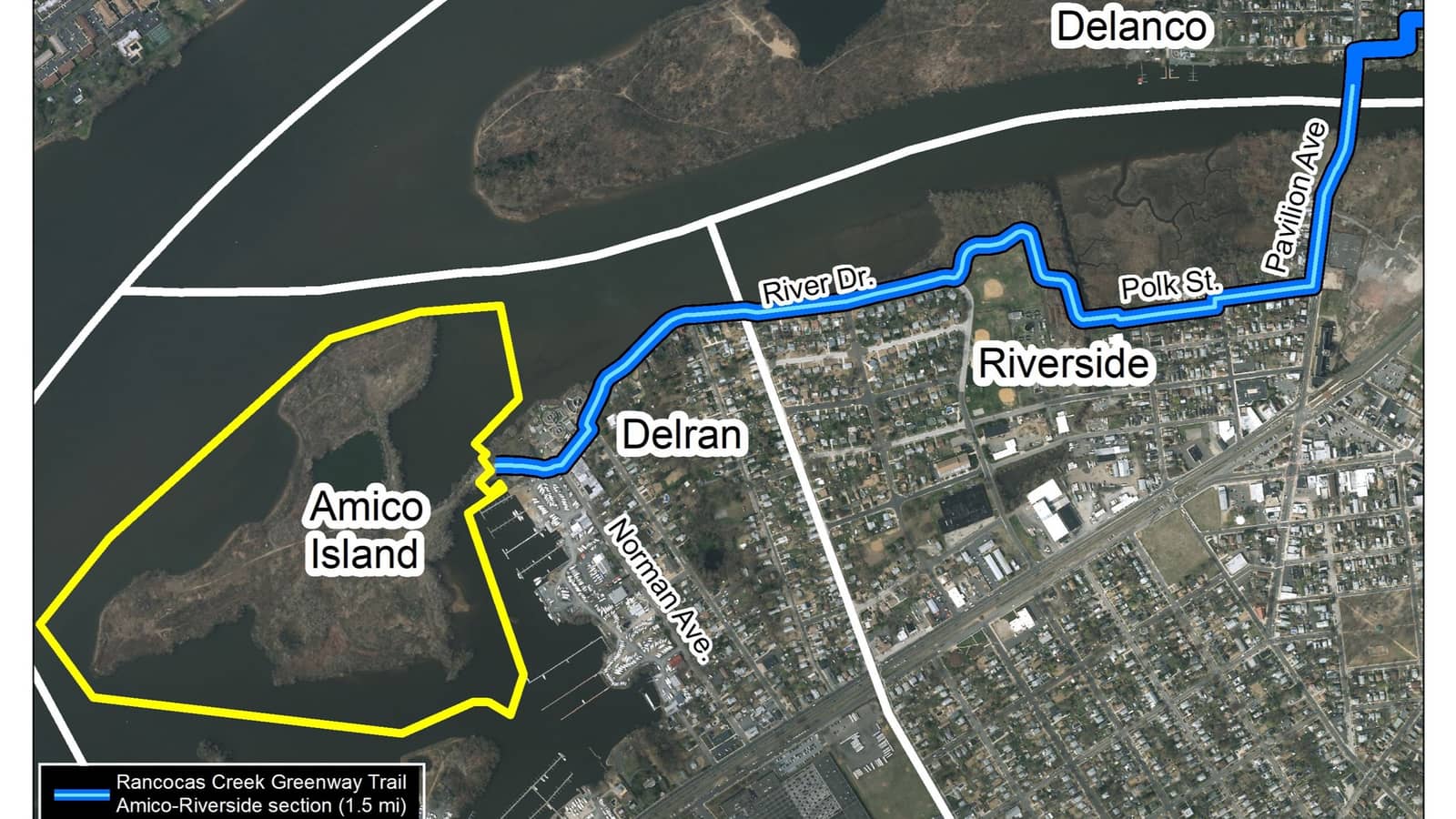 Amico Island to Pennington Park - 7.5 miles @ 3mph