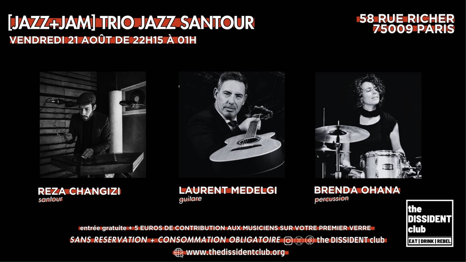 [JAZZ+JAM] Trio Jazz Santour