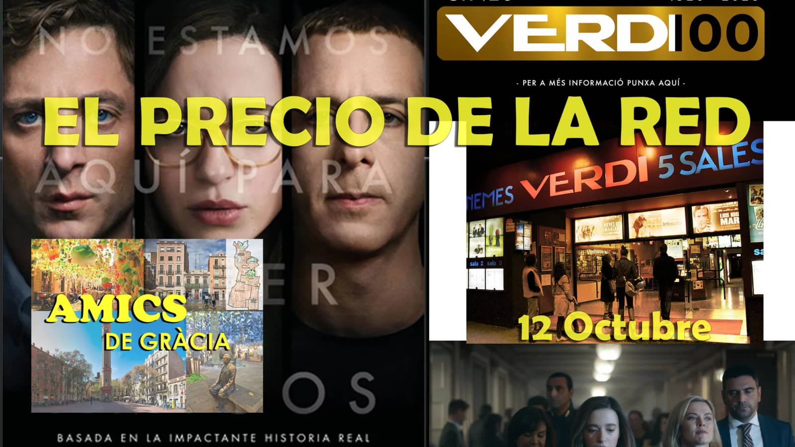 ​🎥Evento Social Cines VERDI 🍻​- "El precio de la red"🛜​