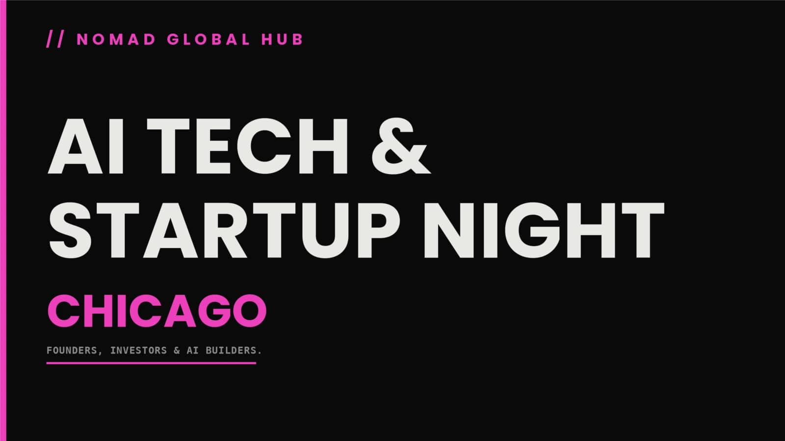 AI Tech & Startup Night - Chicago