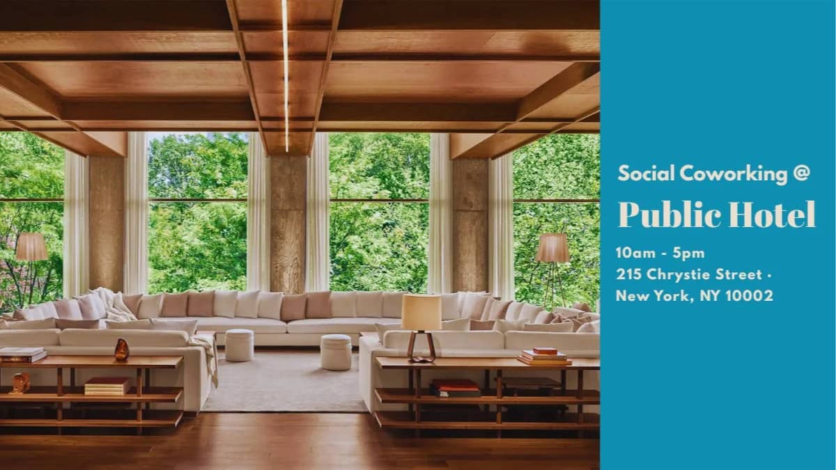 Social Coworking Session @ Public Hotel