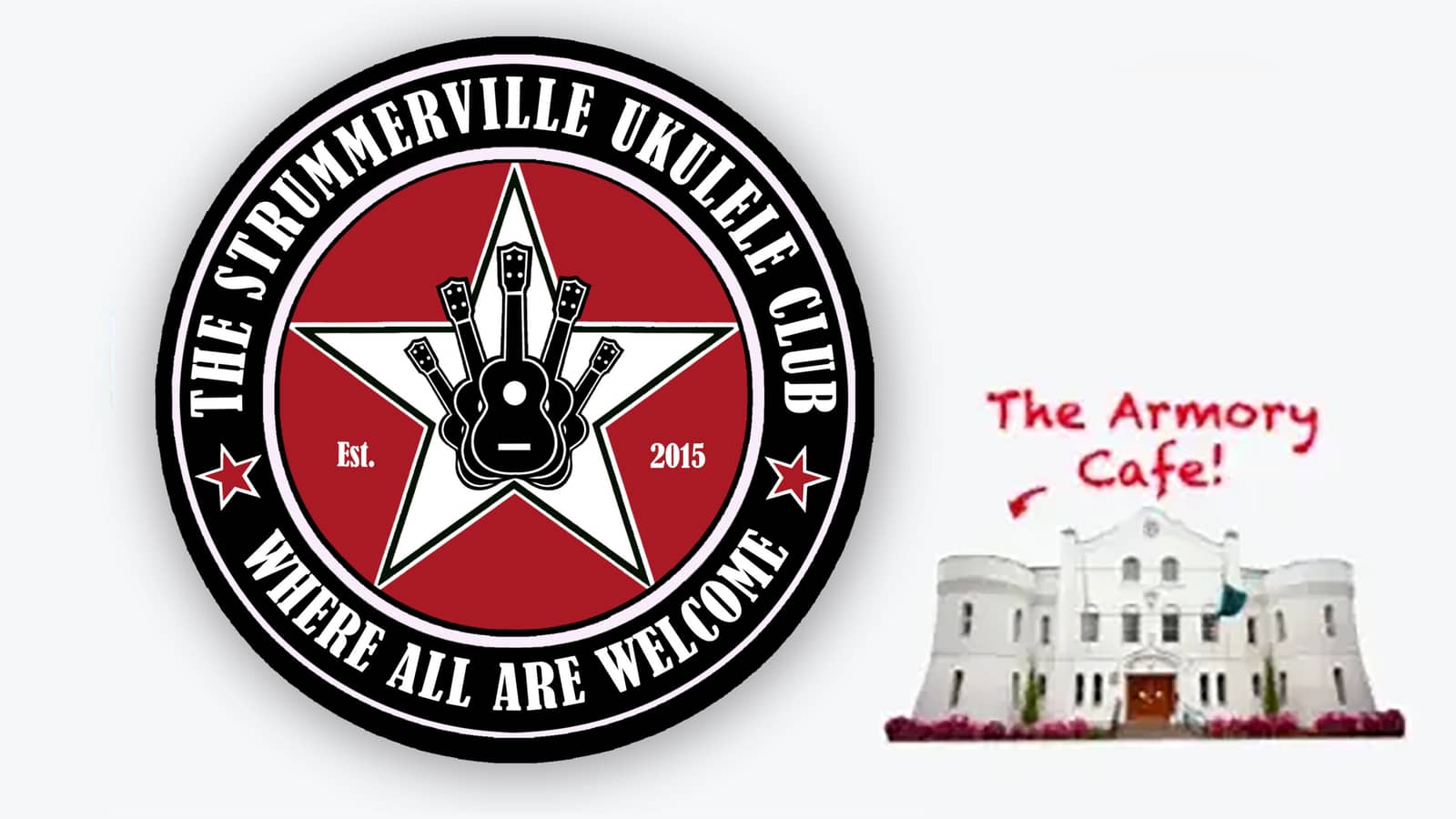 The Strummerville Ukulele Club at the Armory Cafe, Somerville!