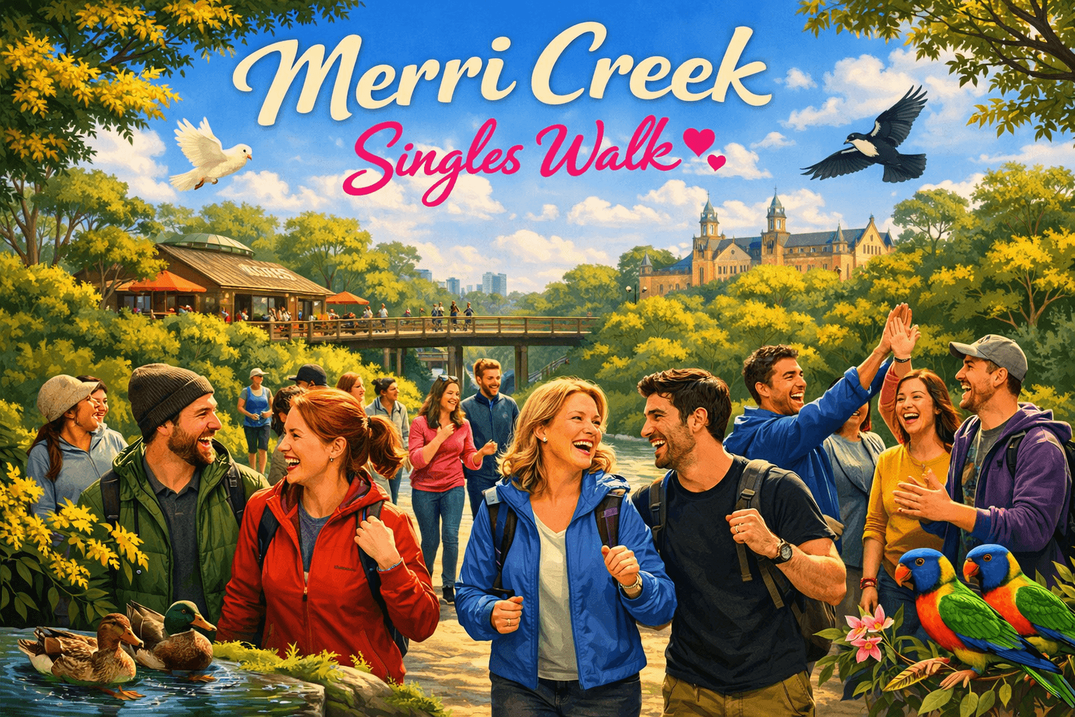 ♥️🌿🦜Singles Walk - Merri‑Ck Flirt Trail, Smith Street Social - 11km+🦜