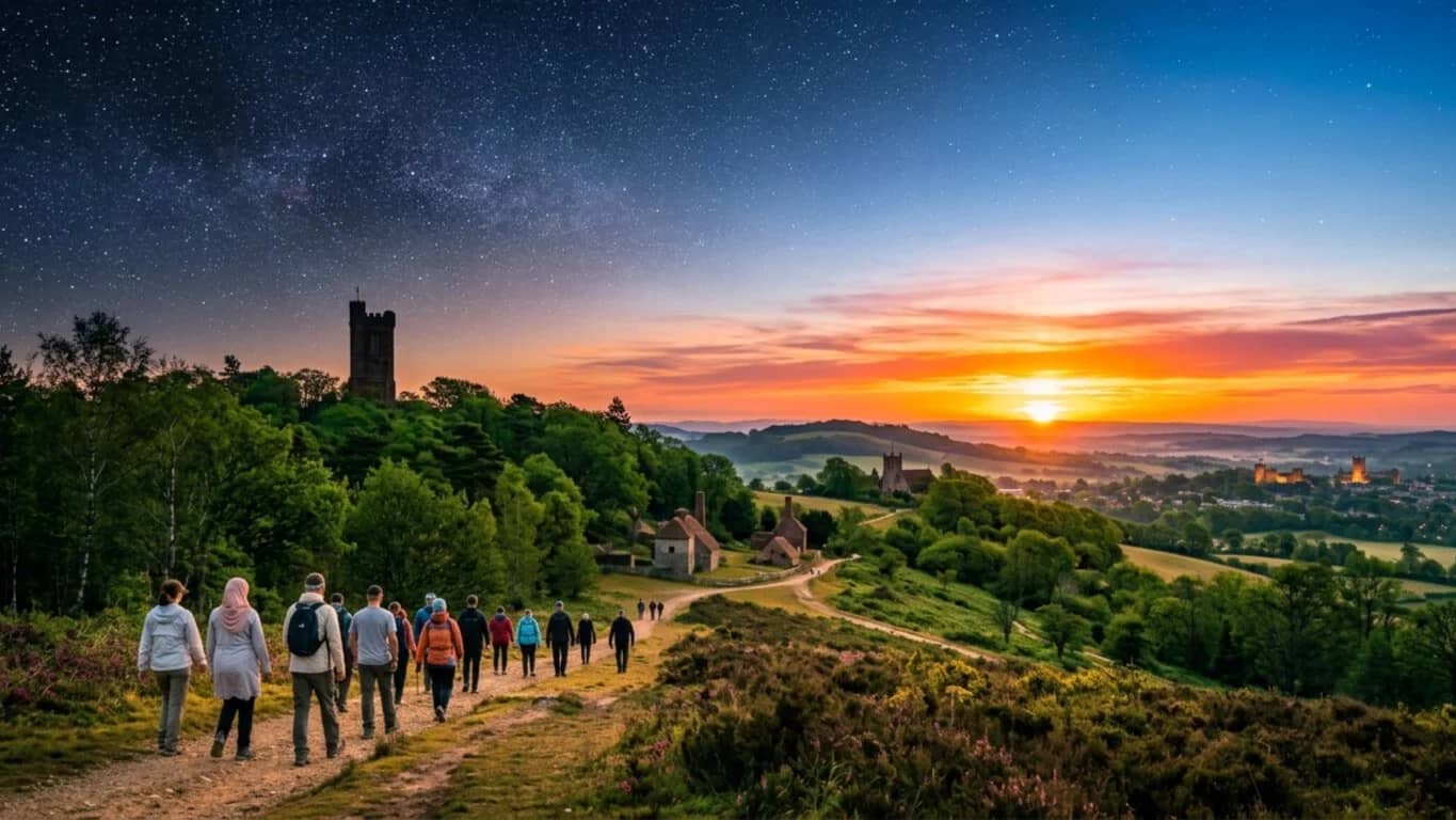🔴🚶🏻 Hike:  Darkness to Daylight - Midnight to Midday & Beyond ...🌌➡️🌄