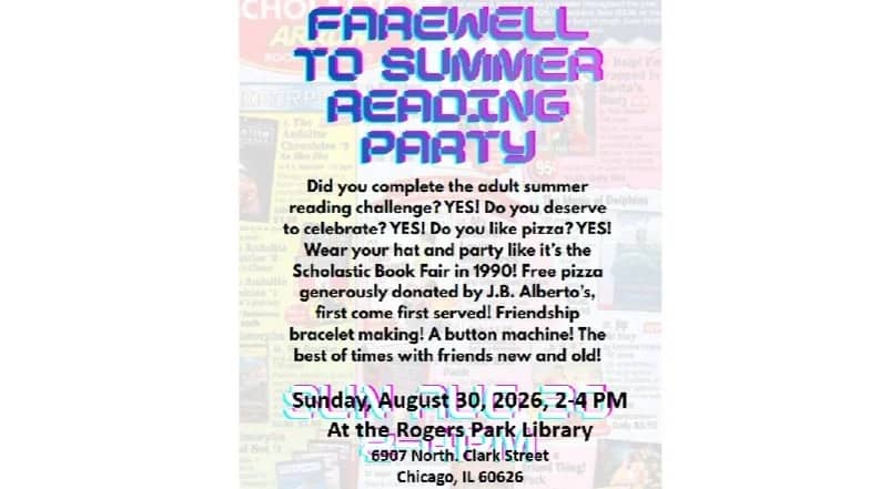 FAREWELL TO SUMMER READING PARTY
