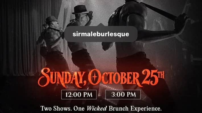 🎃🔥 SIR SUNDAY: HALLOWEEN BURLESQUE BRUNCH - LADIES ONLY🔥🎃