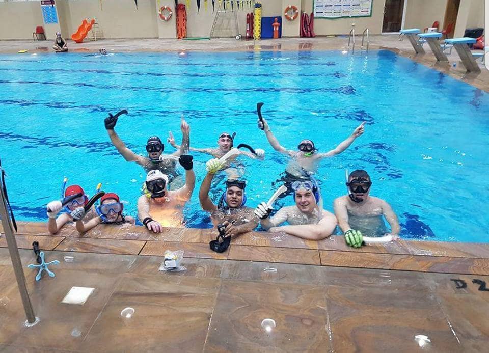 Underwater Hockey Practice night