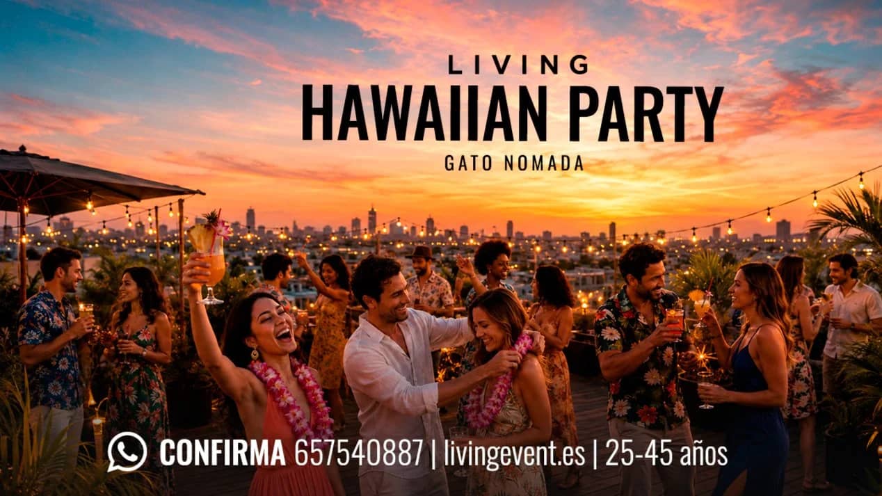 HAWAIIAN PARTY EN GATO NOMADA SKY BAR