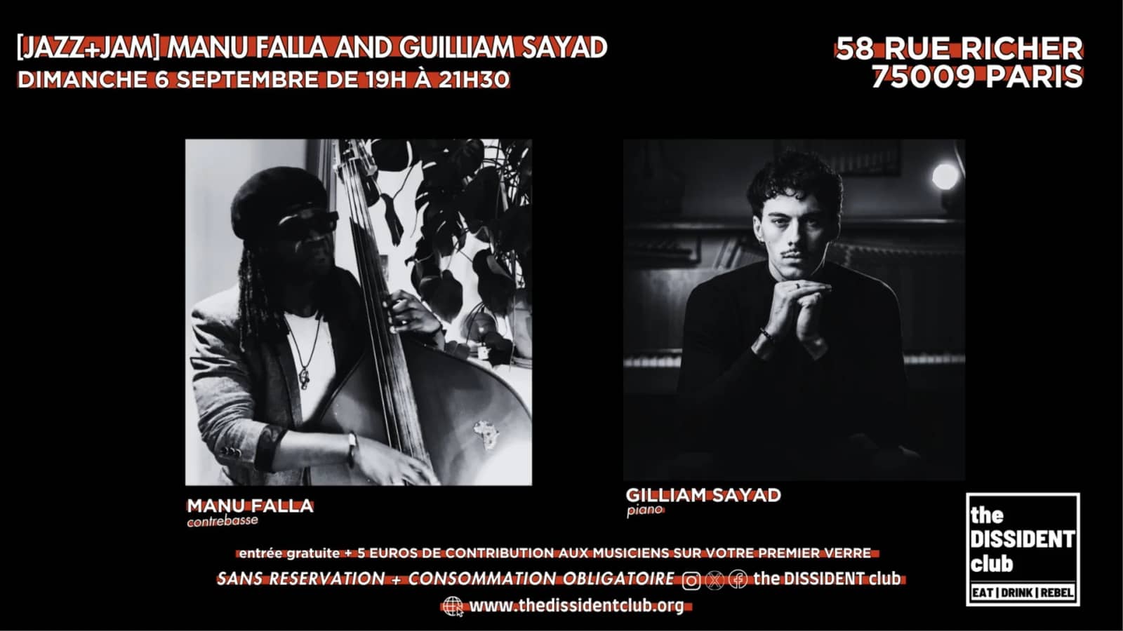 [JAZZ+JAM] Manu Falla and Guilliam Sayad