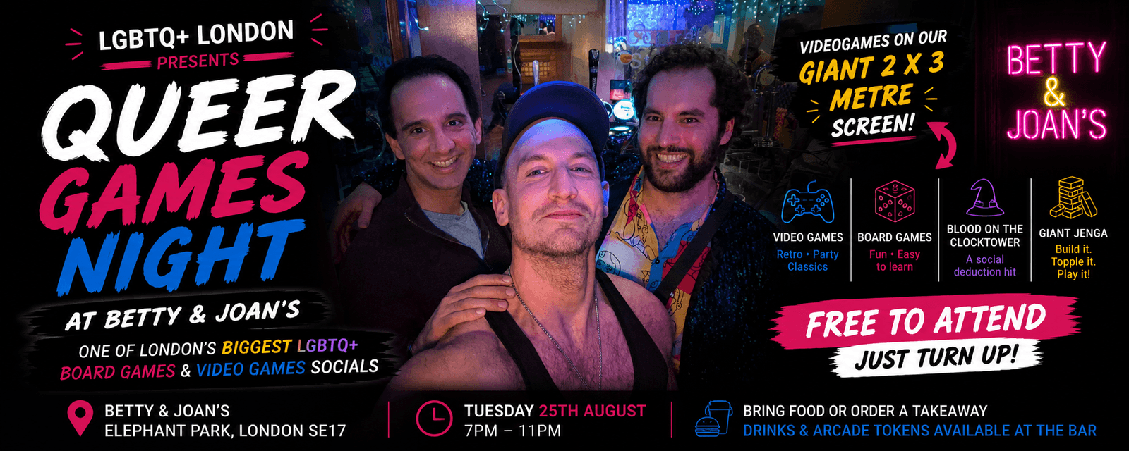 Queer Games Night @ Betty & Joans