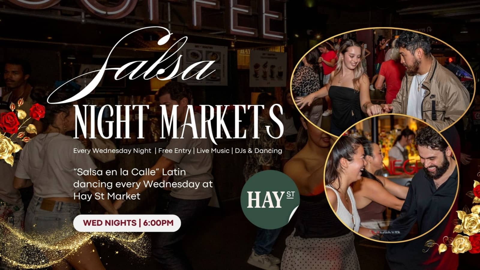🔥 "Salsa en la Calle" | Latin Dance Wednesdays at Hay St Market 🎶💃