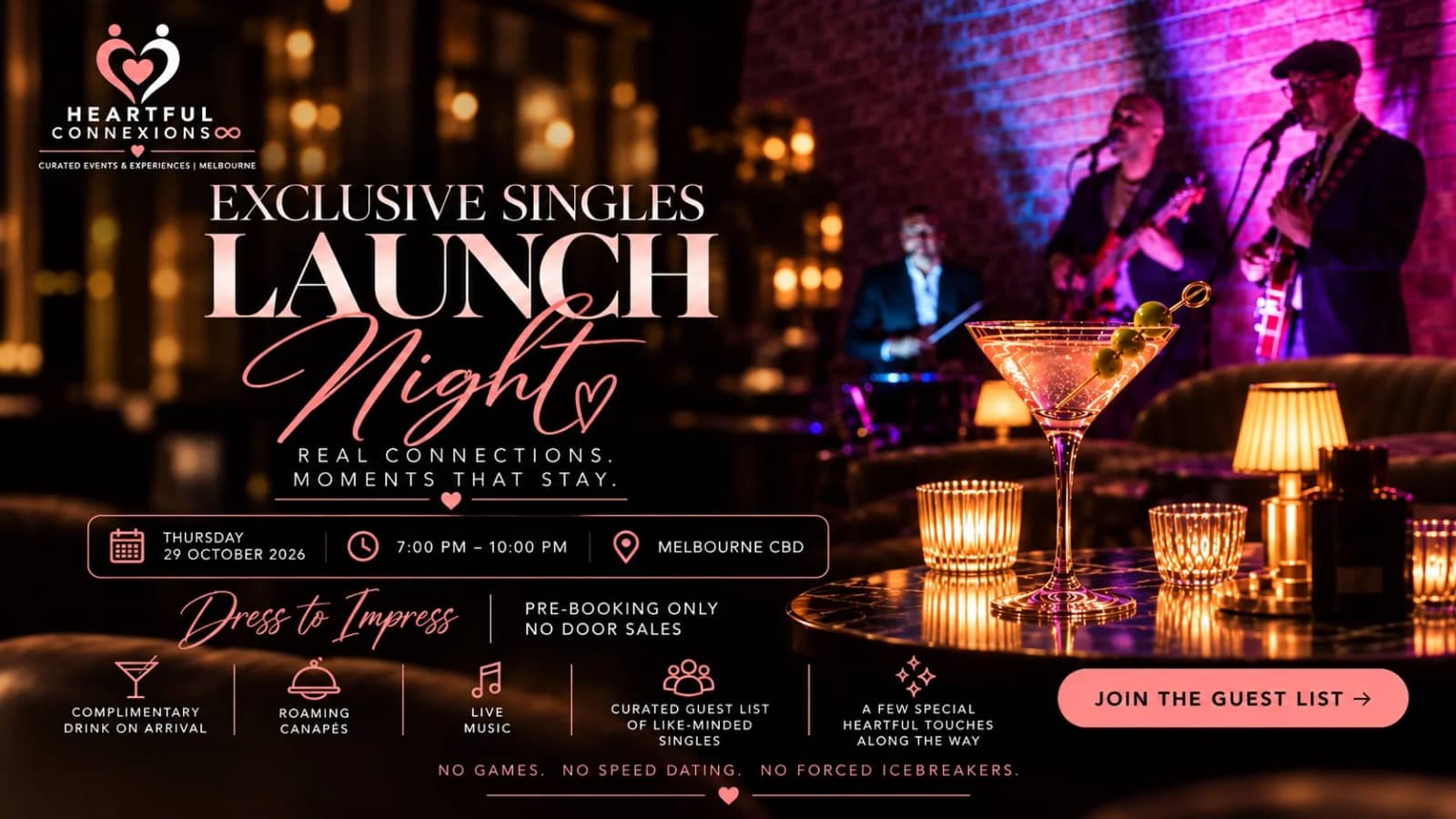 Heartful ConneXions ♾️ exclusive singles launch night ❤️