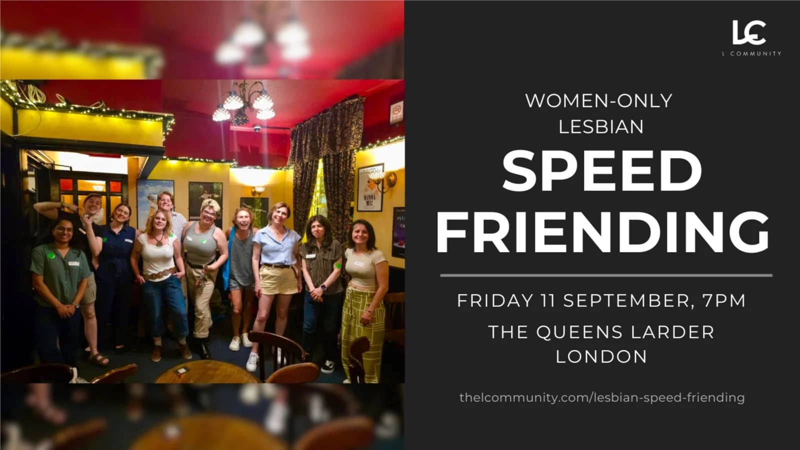 Lesbian Speed Friending – Meet Women in Real Life (LIMITED SPOTS)