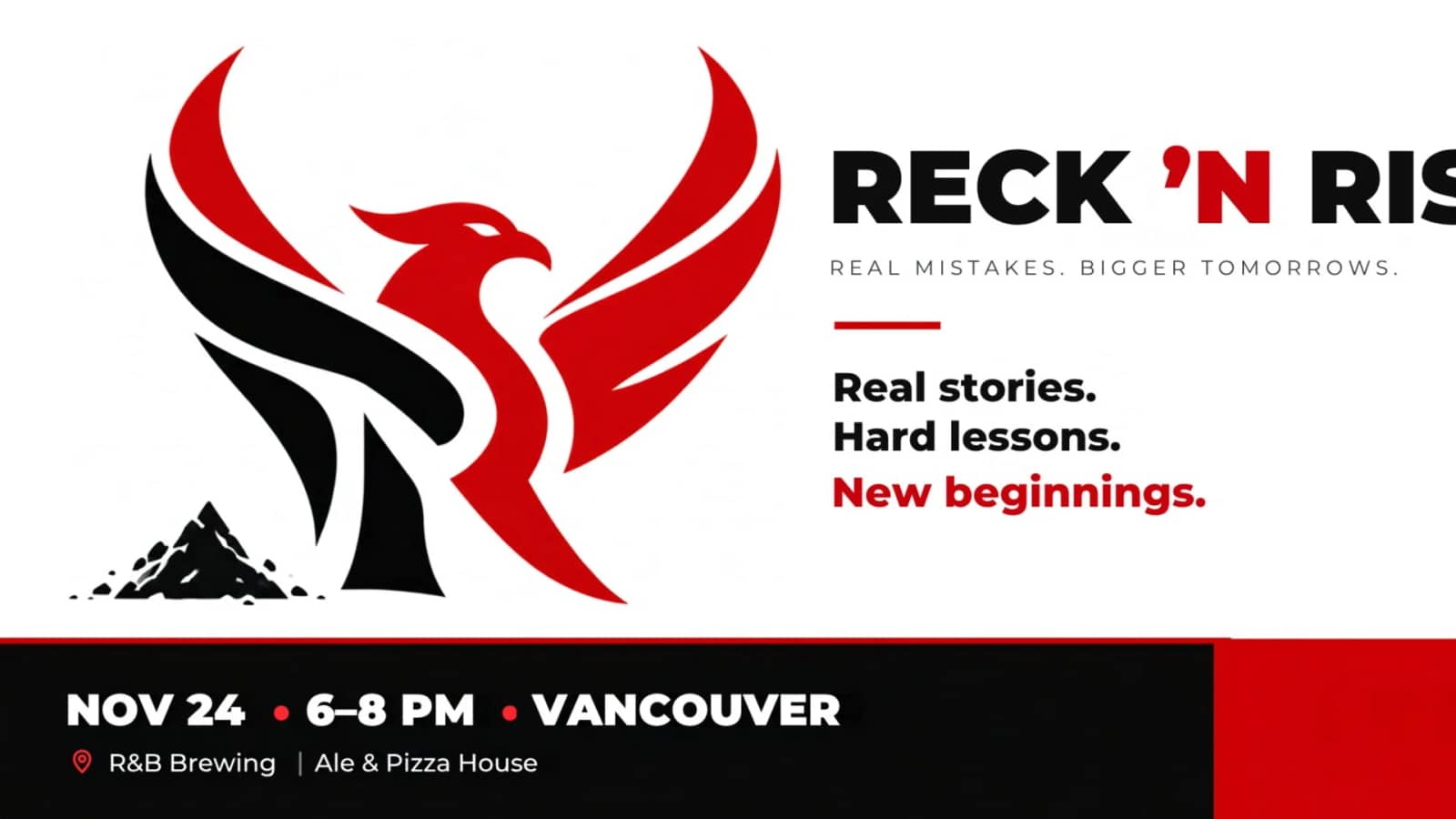 RECK ’N RISE Real Mistakes, Bigger Tomorrows.