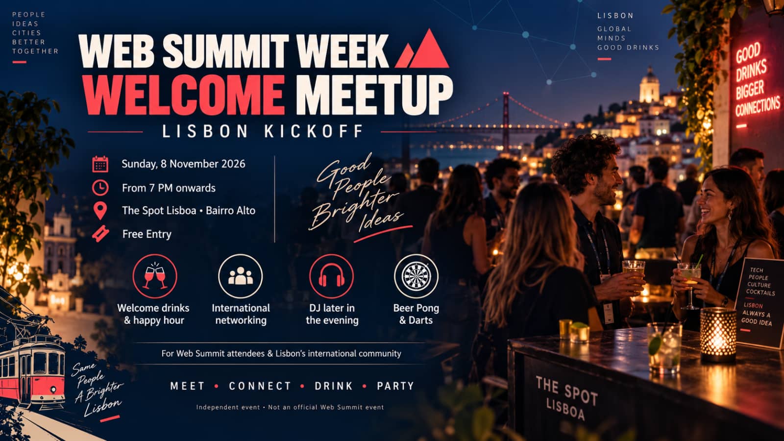 π π WEB SUMMIT WEEK WELCOME MEETUP β LISBON KICKOFF