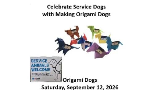 Fold Origami Dogs for National Service Dog Month