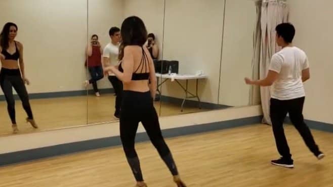 Bachata footwork
