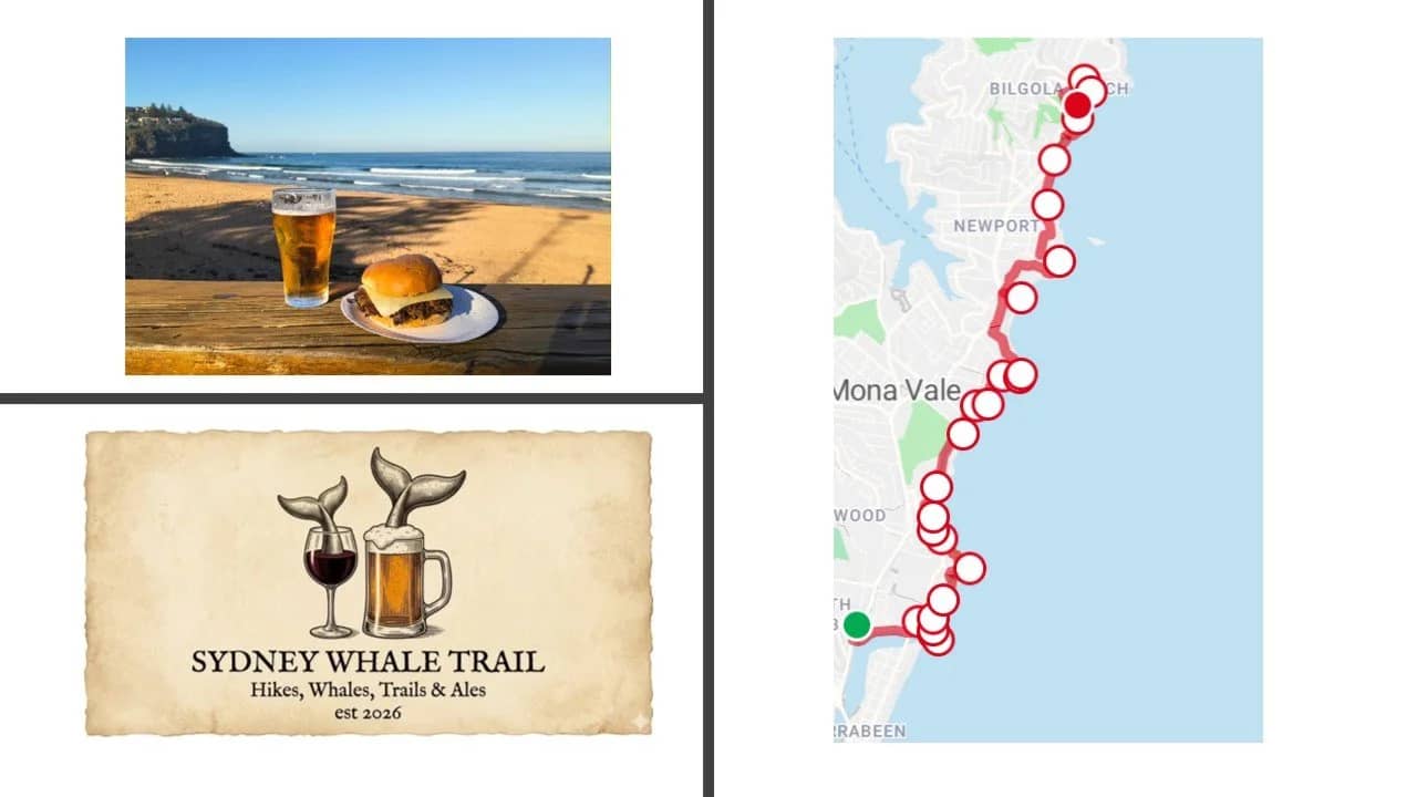 2026 WHALE TRAIL: Narrabeen to "Sunday Sippers" at Bilgola Beach!!!