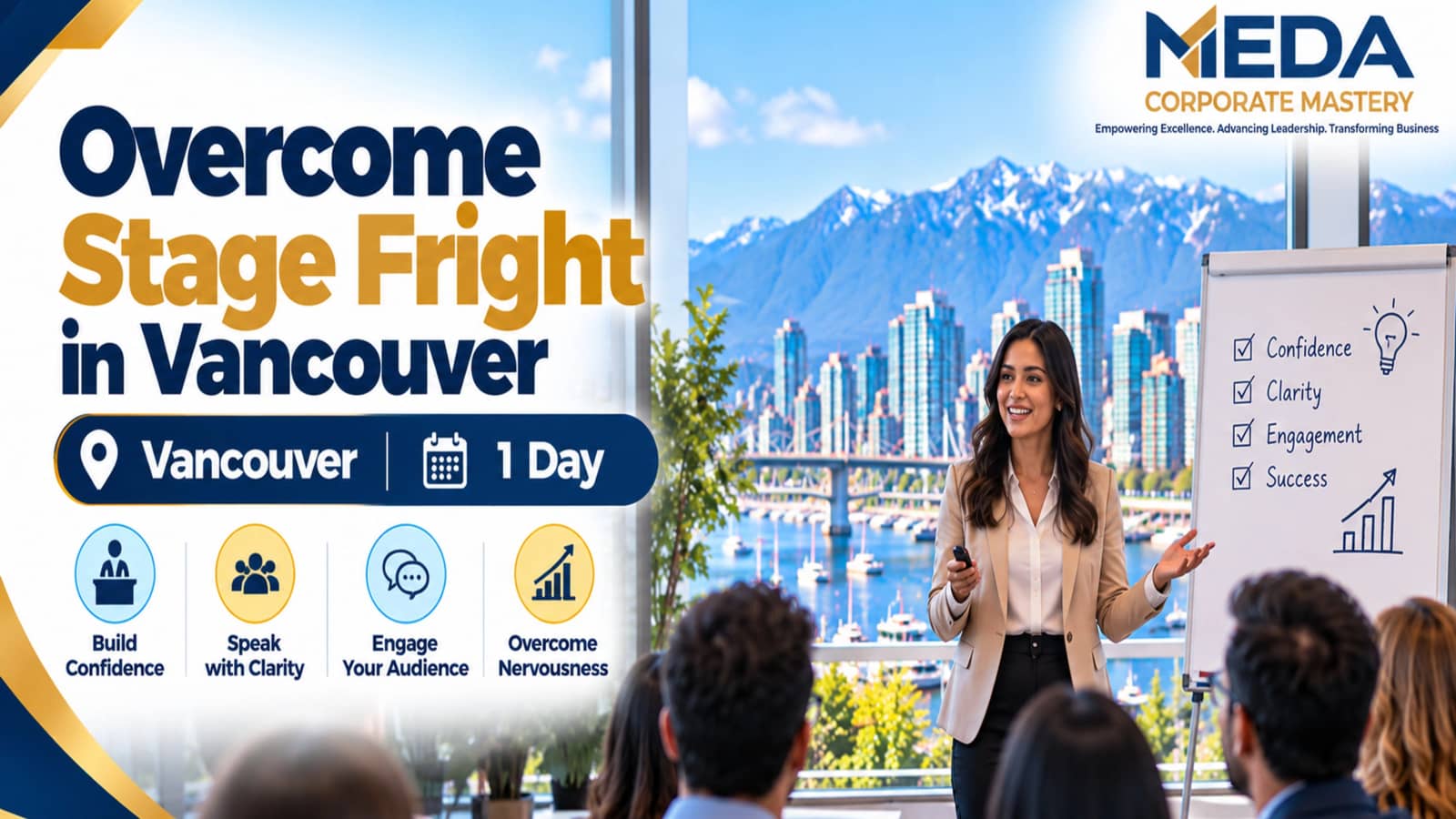 Overcome Stage Fright in Vancouver | Public Speaking Basics | 1 Day