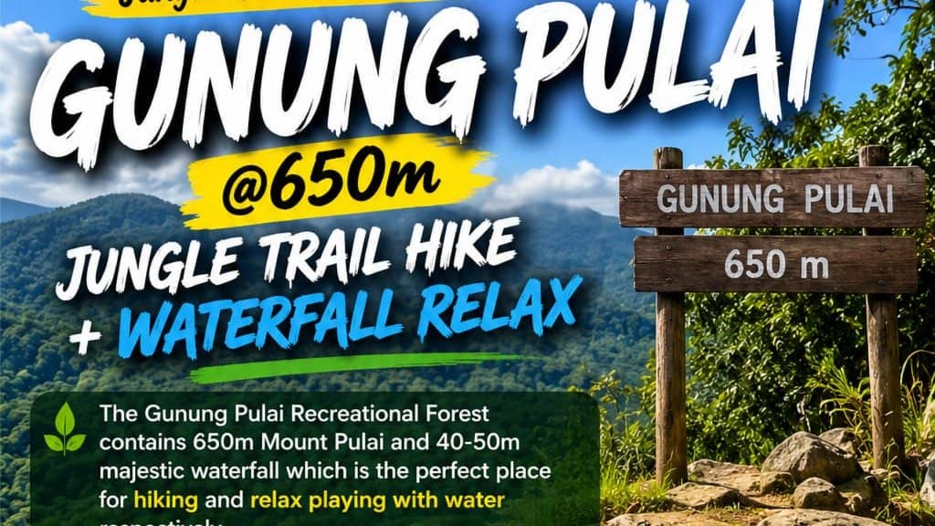 ✅[CONFIRMED] GUNUNG PULAI 650m JUNGLE TRAIL HIKE + WATERFALL RELAX