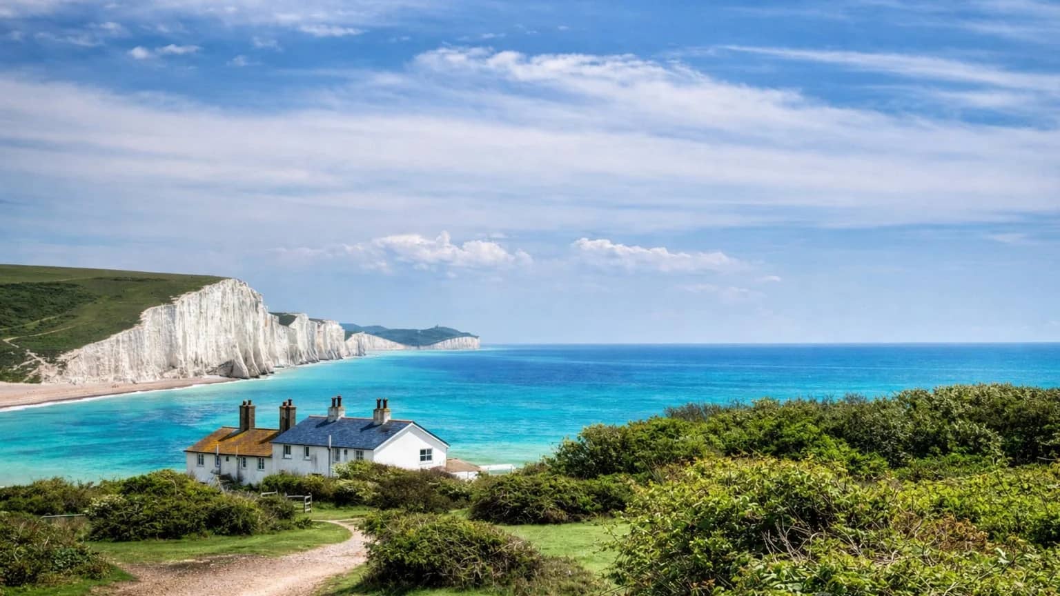 HIKE 22km Seven Sisters coastal - The Towering Chalk Sea Cliffs of Sussex