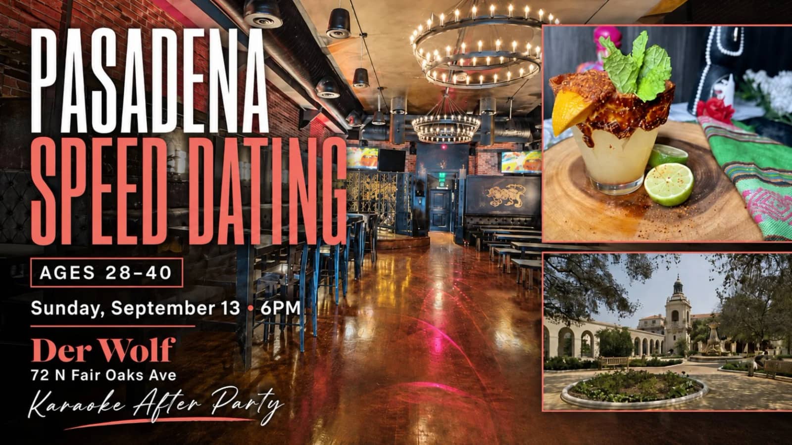 Speed Dating in Pasadena - Ages 28-40