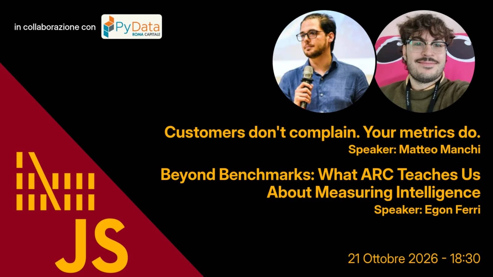 Observability & AI benchmark: meetup congiunto con PyData Roma Capitale | RomaJS