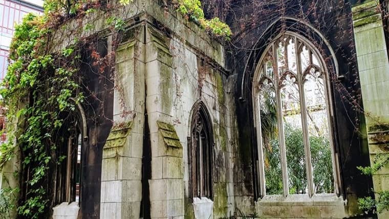 Sketchbook: St Dunstan in The East Church Garden