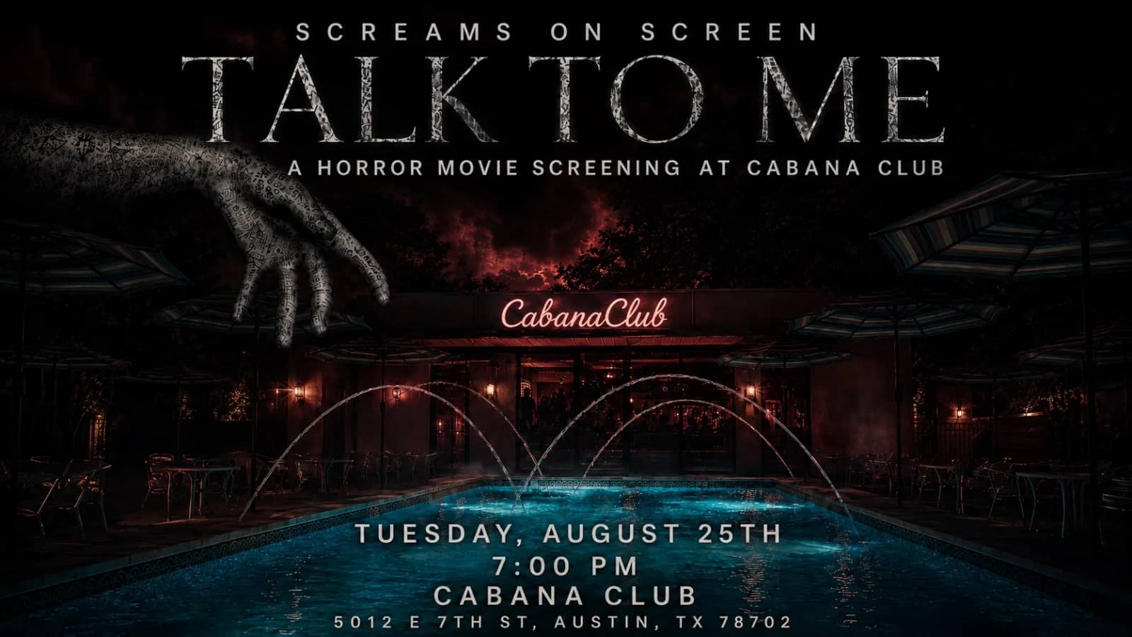 Horror Movie Showing: Talk To Me
